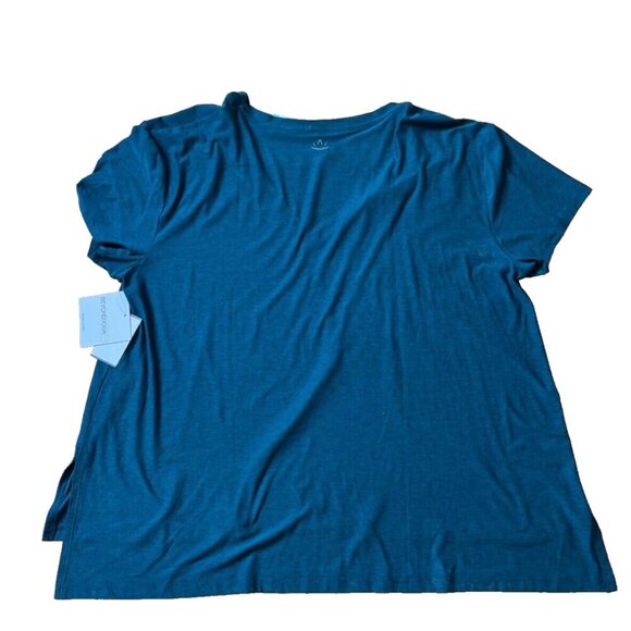 Beyond Yoga Featherweight V-Neck Split Up Long Tee Dark Green Womens 1X $66 NWT - Picture 10 of 10